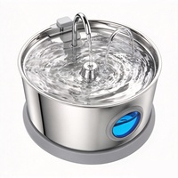 Fontaine à eau pour animaux de compagnie sans fil intelligente en acier inoxydable, distributeur d'eau automatique pour animaux de compagnie 4L avec capteur radar et application