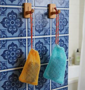 Exfoliating Foaming Mesh Bags for <b>Bars</b>, Fast Drying Mesh Soap Bag for <b>Shower</b> Drawstring Design Suitable for Home Travel - Product Image 3