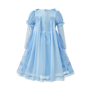 Conjunto de Disfraz de Princesa Azul de Tul de Manga Larga para Niños, Precio al por Mayor, para Festivales, Minoristas, Fiestas y Suministros para Días Festivos - Product Image 3