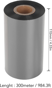 ริบบิ้นพิมพ์บาร์โค้ดแบบพรีเมียม ขนาด <span class=keywords><strong>110x300</strong></span> 110x450 มม. สีหรือสีดำ ริบบิ้นถ่ายโอนความร้อน ริบบิ้นเรซิ่นสำหรับเครื่องพิมพ์ Zebra - Product Image 4