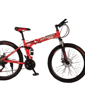 Vélo de montagne pliable à 21 vitesses 26/24 pouces, vente en gros