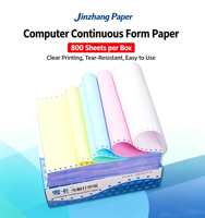 Papier autocopiant continu 4 plis Jinkaisheng modèle 241, enduit recto-verso, 1000 feuilles, prix usine Chine