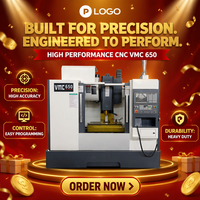 Fraiseuse verticale CNC à usage intensif de haute précision à un seul brocheurs BT40 VMC650