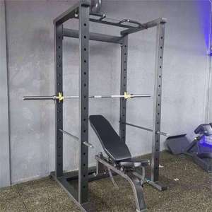 Professionele Aangepaste Commerciële Veiligheid Gym Rack Squat Multi-Functionele Power Rack Half Squat Rack Power Cage Fitness Apparatuur - Product Image 2