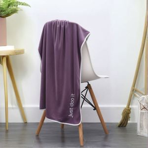 Ensemble de serviettes de bain en polaire corail à séchage rapide pour la maison et la salle de bain, doux, pour adultes, avec logo personnalisé, couleur unie, vente en gros - Product Image 4