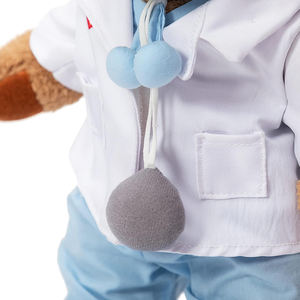 ملابس مخصصة دمية حيوان محشوة دب بالجملة لطلاب المدارس أطفال ممرضين من القطيفة للهدايا الطبية - Product Image 3