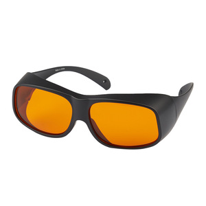 Gafas de seguridad para láser con montura completa y lentes de policarbonato, protección de 355nm, 450nm y 475nm para grabado y marcado láser - Product Image 1