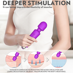 Vibrador, Juguetes sexuales, vibromasseur, masajeador Personal recargable, varita, potente vibración, herramienta ligera para trabajadores de oficina - Product Image 4