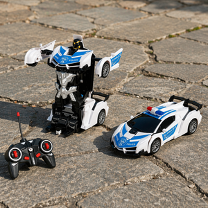 Nouveauté Voiture Transformable <span class=keywords><strong>RC</strong></span> 27 MHz 6 Canaux, Voiture <span class=keywords><strong>RC</strong></span> pour Enfants, Jeu Intérieur et Extérieur - Product Image 2