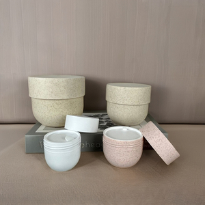 Custom 50g 100g 150g 200g 250g 300g 500g Biodegradable <strong>Weed</strong> Wheat Straw Plastic <strong>Jar</strong> With Lids - Product Image 3