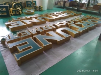 BRANDNEWSIGN Enseigne lumineuse personnalisée pour magasin, enseigne en lettres métalliques, enseigne logo, signalétique extérieure personnalisée, enseigne en lettres métalliques