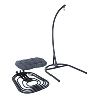 Supports de chaise suspendue en métal durables en forme de C, structure entièrement en acier pour hamacs suspendus