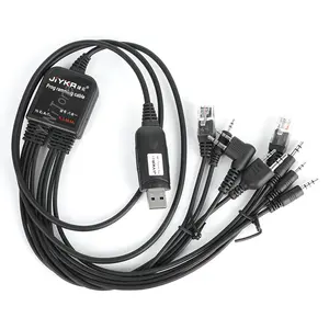 8in1 컴퓨터 USB 프로그래밍 케이블 켄우드 icom Motorola yaesu 용 BF 핸디 워키 토키 자동차 라디오 CD 소프트웨어 USB 케이블