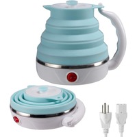 Bouilloire électrique pliable de voyage en silicone de qualité alimentaire OEM