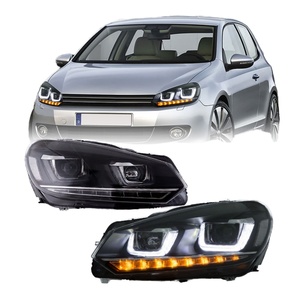 ไฟหน้า LED สำหรับ2008-2011 2012 2013สำหรับ VW Golf VI Mk6 Golf 6 Sequential สัญญาณไฟเลี้ยว - Product Image 1