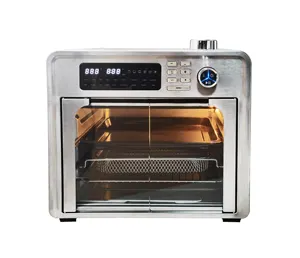 28L 1700W مطبخ عالي الجودة الأجهزة الرقمية الفولاذ المقاوم للصدأ الكهربائية الهواء الساخن المقلاة فرن
