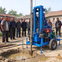 Machine de forage hydraulique pour puits de 120 m, équipement de forage de puits d'eau pour petits projets agricoles