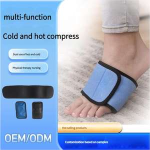 แพ็คน้ำแข็งแบบเจลใช้ซ้ำได้สำหรับส้นข้อเท้าเท้าห่อเท้าด้วยผ้ากำมะหยี่นุ่มบำบัดประคบเย็นเพื่อผ่อนคลายความรู้สึกไม่สบาย - Product Image 2