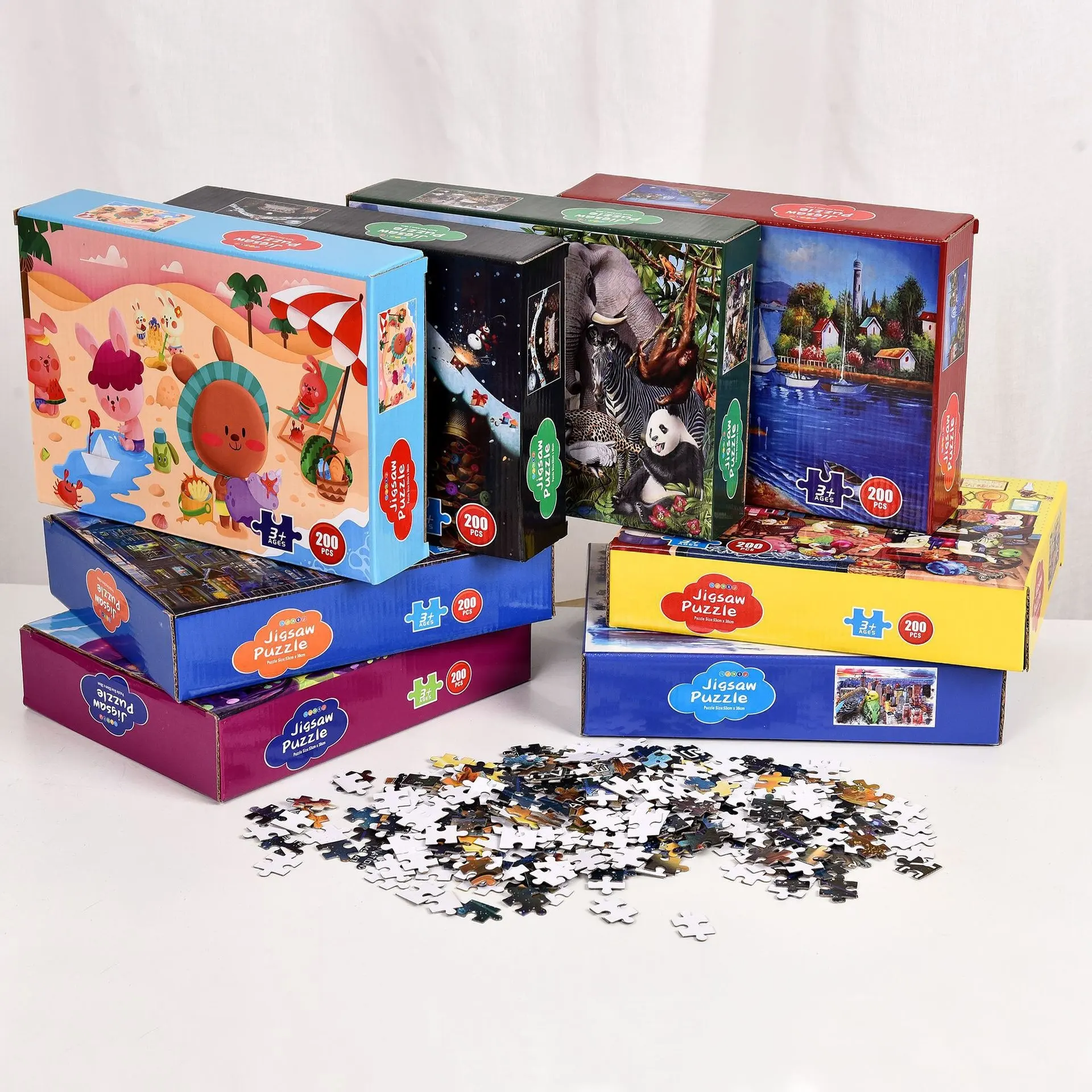 Regalo personalizzato 1000-3000 pezzi Puzzle di carta rompicapo, gioco di carta da tavolo, Puzzle regalo per bambini