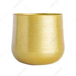 Vaso de flores para interior pintado de ouro clássico com suporte de metal Outras plantas de interior