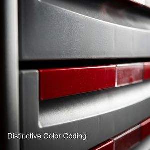 Chariot médical d'intervention d'urgence rouge <span class=keywords><strong>de</strong></span> Keling Medical avec planche <span class=keywords><strong>de</strong></span> RCP et <span class=keywords><strong>support</strong></span> pour bouteille d'oxygène pour situations critiques - Product Image 3