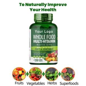 Suplemen makanan buah dan sayuran multi-vitamin kapsul suplemen dengan Vitamin dan mineral mendukung kesehatan Gut - Product Image 4