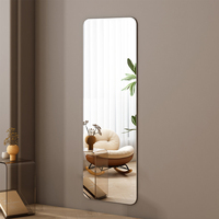 Miroir mural flexible auto-adhésif en acrylique pleine longueur HD pour la sécurité des enfants dans la chambre, la porte ou le placard