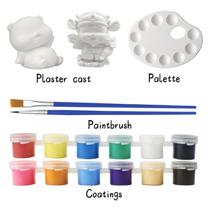 Pod 8pcs 3 ml 5ml với <span class=keywords><strong>Kit</strong></span> Dải Squishy trống acrilyc 3 ml 2ml thu nhỏ Acrylic sơn của Kid Set với bàn chải Acryl sơn nồi - Product Image 2