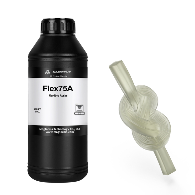 Magforms High Flexibility 3D Printer Resin White Translucent Yellow 3D Printing 405Nm Liquid Flexible Resin for Lcd 3D Printer
