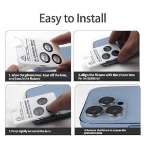 Protection d'écran en verre pour objectif d'appareil photo, directement de l'usine, pour iPhone 16 18 Pro Max - Product Image 5