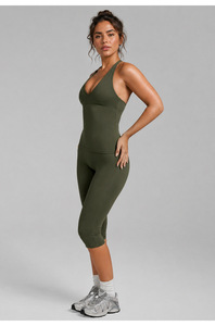 Canotta Sportiva Capri da <span class=keywords><strong>Donna</strong></span>, Abbigliamento da Palestra con Etichetta Privata, Dropshipping, Magliette Intere da <span class=keywords><strong>Donna</strong></span> - Product Image 6