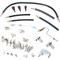 Kit de Herramientas Universal HTL para Limpiar y Probar Inyectores de Combustible con Adaptador de Acero al Carbono y Aleación de Aluminio Incluido