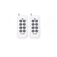 Interrupteur à distance à huit boutons KAIYI, 220V 10A IP65, portée de 10m à 50m, sans fil RF, alimenté par batterie, matériau ABS, contrôle