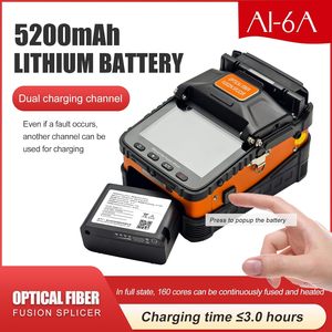 เครื่องเชื่อมต่อใยแก้วนำแสง ZHUOSHI AI-6A แบบจัดเรียงแกนกลาง ใช้แบตเตอรี่ 5200mAh - Product Image 4