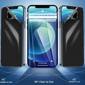Couverture complète <span class=keywords><strong>Anti</strong></span>-espion pour iPhone 14 13 12 11 Pro Max HD, protection d'écran de téléphone portable, Film Hydrogel <span class=keywords><strong>UV</strong></span> TPU - Product Image 2