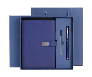 Luxury Business Gift Set PU Leather Notebook Pen with Custom Logo for Corporate Gifting and Novelty Promotions