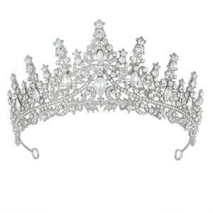 Свадебные тиары и короны для женщин, повязка на голову для невесты, королевской королевы, головные уборы для принцессы, для дня рождения, выпускного вечера, вечеринки - Product Image 1