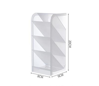 Organisateur de rangement de bureau, boîte à cartes crayon, conteneur pour les fournitures de bureau, Table de vanité