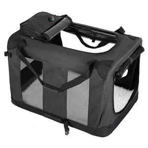 กรงสัตว์เลี้ยงพับได้แบบพกพาได้4ประตูโครงเหล็กแข็งแรงลายสัตว์กรงสำหรับสุนัขแมวสุนัข - Product Image 5