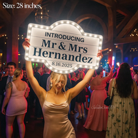 Panneau lumineux LED personnalisé pour service de bouteilles de mariage, panneau de club de mariage, panneau LED personnalisé étanche pour anniversaire, fête de mariée, événement, enseigne lumineuse