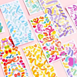 彩虹系列笔记本日志装饰品多彩可爱贴纸手帐DIY素材