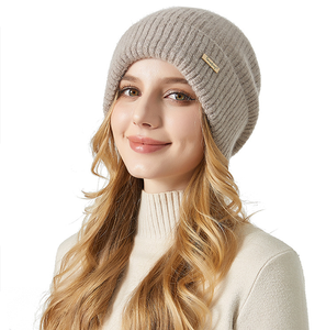 Cappello in Pelliccia di Coniglio Invernale Altamente Elastico Design alla Moda per Donne Ciclismo all'Aperto Uso Quotidiano Morbido Protettivo Caldo - Product Image 6