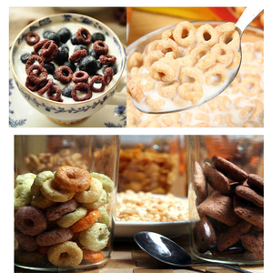 Ăn Sáng Puffing Đùn Ngũ Cốc Mảnh Ngô Làm Máy Dây Chuyền Chế Biến - Product Image 3