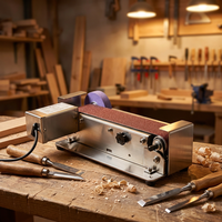 Meuleuse à bande électrique professionnelle 2x72 pour fabricants de couteaux, machine à meuler le métal à vitesse variable pour usine