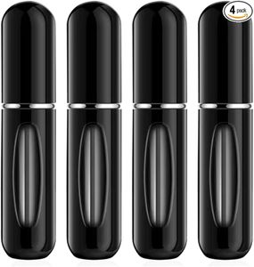 Flacone di Profumo Ricaricabile in Alluminio-Vetro <span class=keywords><strong>da</strong></span> 5ml, Mini Atomizzatore Spray con Finestra Visiva, Dispenser di Fragranze a Prova di Perdite per Mascara - Product Image 1