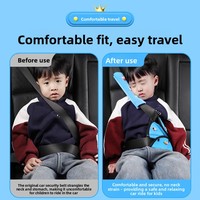 Coussin de ceinture de sécurité pour enfant, housse de sécurité mignonne à motif de dessin animé, protection anti-étranglement pour le cou, ajustement universel pour voiture, utilisation toutes saisons