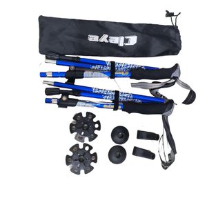 AkaiC Trekking Poles Aluminum Alloy 3 Section <b>Collapsible</b> Hiking Poles <b>Walking</b> <b>Sticks</b> - Product Image 1