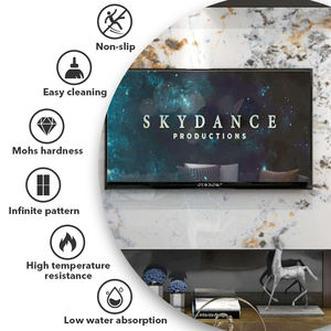 Material de construcción de moda Mesa blanca sinterizada 1200*2400 piedra de losa texturizada de oro búlgaro para <span class=keywords><strong>fondo</strong></span> de pared de TV - Product Image 5