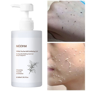 Gel <span class=keywords><strong>Esfoliante</strong></span> al Tè Bianco e Sale Marino 600ml, Scrub Viso e <span class=keywords><strong>Corpo</strong></span>, Gel Detergente <span class=keywords><strong>Esfoliante</strong></span> per Rimozione Pelle Morta, Cura della Pelle - Product Image 6