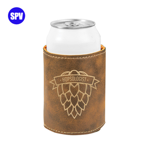 Laser Engraver Leather Drink Holder Blank Wholesale Custom Insulated Neoprene Slim Cheap Can Cooler <strong>Koozy</strong> with logo - Product Image 6